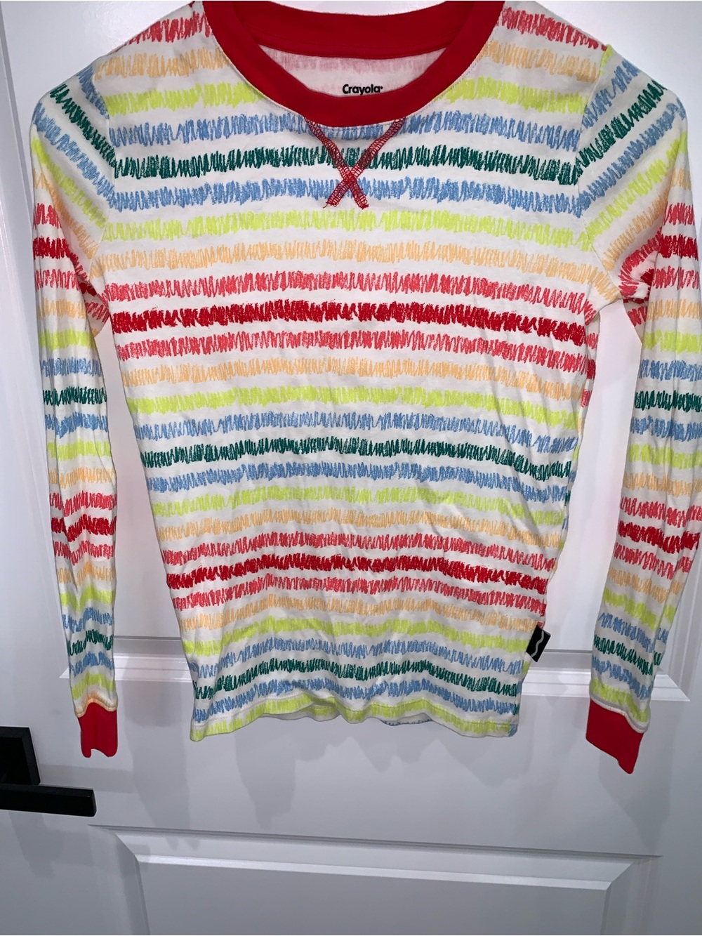 Crayola Kids Long Sleeve Tee in Red, Yellow, Blue, Green